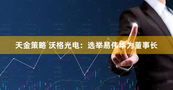 天金策略 沃格光电：选举易伟华为董事长