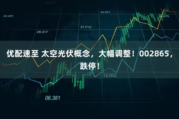 优配速至 太空光伏概念，大幅调整！002865，跌停！